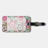 かわいいガーリーカラフルの春の花 ラゲッジタグ (裏面横)