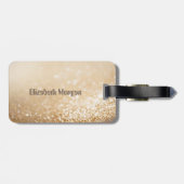 かわいいガーリーキラキラ《写真》ぼけ味、愛パーソナライズされた愛 ラゲッジタグ (裏面横)