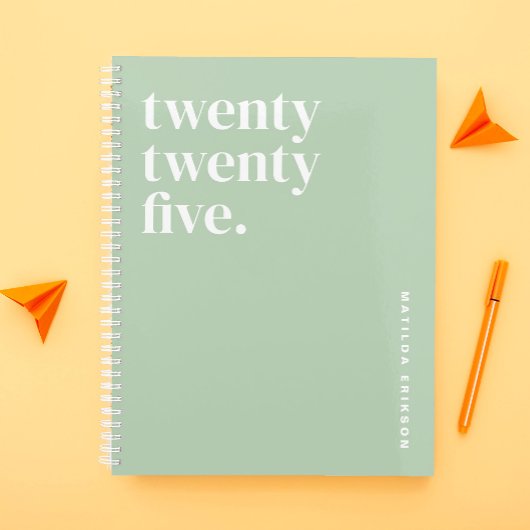 かわいいガーリーグリーン2025 プランナー手帳