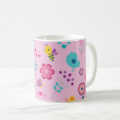 かわいいガーリーデザイン コーヒーマグカップ (正面右)