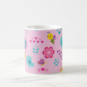 かわいいガーリーデザイン コーヒーマグカップ