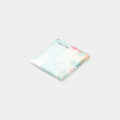 かわいいガーリーハートバルーン3" x 3" ポストイット (アングル)