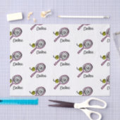 かわいいガーリーピンクテニスラケットカスタムティッシュペーパー 薄葉紙 (クラフト)