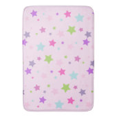 かわいいガーリーピンクバスマット星 バスマット (正面縦)