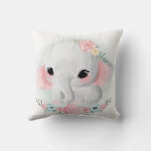 かわいいガーリーベビーゾウ クッション (裏面)