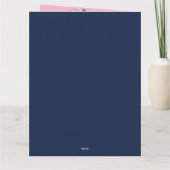 かわいいガーリーマンガ自撮りガールカメラ誕生日 カード (裏面)