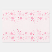 かわいいガーリーユニコーンレインボースターカスタムズ ラッピングペーパーシート (正面3)