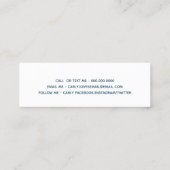 かわいいガーリー坊保ハートの卒業表明 コーリングカード (裏面)