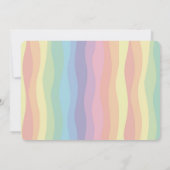 かわいいガーリー小さな誕生日パーティーの招待 招待状 (裏面)