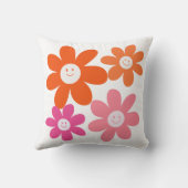 かわいいガーリー幸せ花 クッション (裏面)