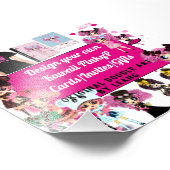 かわいいガールアニメ – デザイン自分のカードギフト フォトプリント            (角)