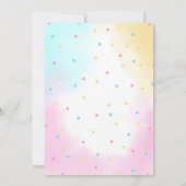 かわいいガールキャットポーティ動物誕生日 招待状 (裏面)