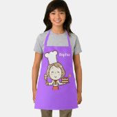 かわいいガールシェフ エプロン (インサイチュ)