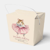 かわいいガールズバレリナハムスター誕生日サンキューサンキュー フェイバーボックス (裏面サイド)