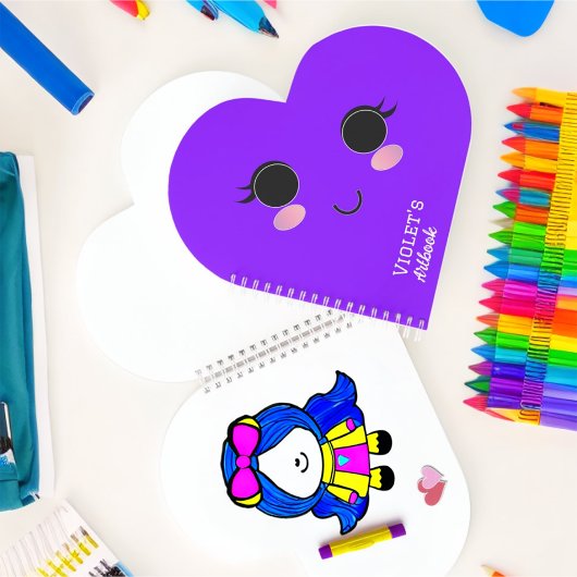 かわいいガールノートブック ノートブック