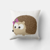 かわいいガールハリネズミ クッション (裏面)