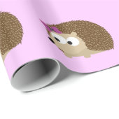 かわいいガールハリネズミ ラッピングペーパー (ロールコーナー)