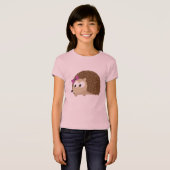 かわいいガールハリネズミ Tシャツ (正面フル)