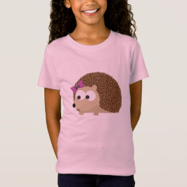 かわいいガールハリネズミ Tシャツ