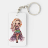 かわいいガールハロウィーンデザインコレクション11 キーホルダー (裏面)