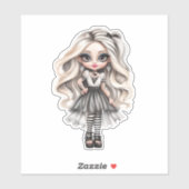 かわいいガールハロウィーンデザインコレクション12 シール (シート)