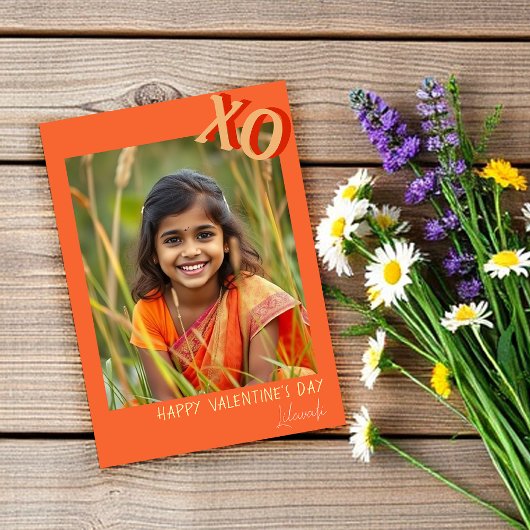 かわいいガールバレンタインパステルXO シーズンカード