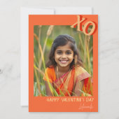 かわいいガールバレンタインパステルXO シーズンカード (正面)