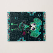 かわいいガールピンキップエメラルドゴスロリ ジグソーパズル (横)