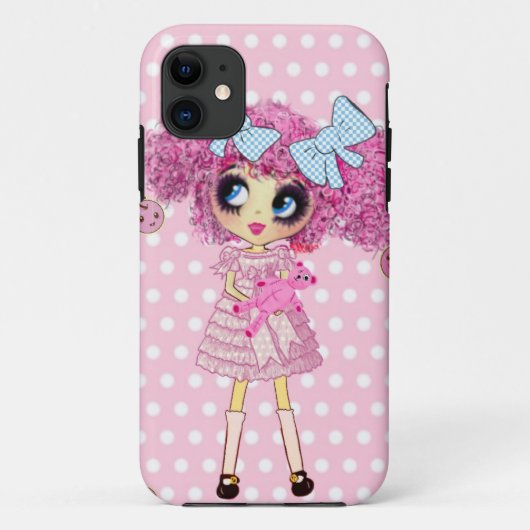 かわいいガールピンキップガーリーかわいい Case-Mate iPhoneケース (裏面)