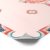 かわいいガールピンキップスウィートロリータかわいい ポスター (角)