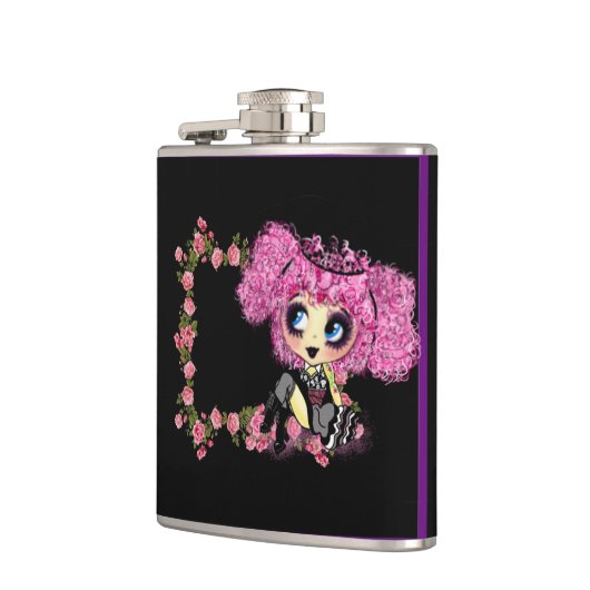 かわいいガールピンキップパンクロリータかわいい フラスク (左)