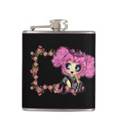 かわいいガールピンキップパンクロリータかわいい フラスク (正面)