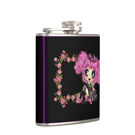 かわいいガールピンキップパンクロリータかわいい フラスク (右)