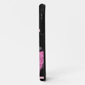 かわいいガールピンキップブラックピンクハート Case-Mate iPhoneケース (裏面/左)