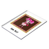 かわいいガールピンキーとても甘い ノートブック (左側)