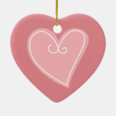 かわいいガールピンキープロムプリンセス セラミックオーナメント (裏面)