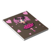 かわいいガールピンクPプロムプリンセス ノートパッド (アングル)
