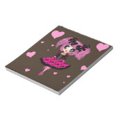 かわいいガールピンクPプロムプリンセス ノートパッド (回転)