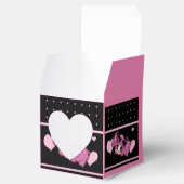 かわいいガールピンクP -トレンディーブラックピンクハート フェイバーボックス (オープン)