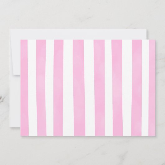 かわいいガールファーム誕生日写真 招待状 (裏面)