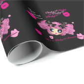 かわいいガールフリ最高のン、永遠の贈り物 ラッピングペーパー (ロールコーナー)