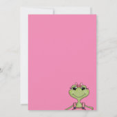 かわいいガールフロージベビースシャワー招待状 招待状 (裏面)