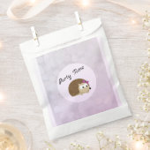 かわいいガールヘッジホッグパーティー時間 フェイバーバッグ (クリップ留めされた状態)