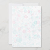 かわいいガールモンスターバースデーパーティー 招待状 (裏面)