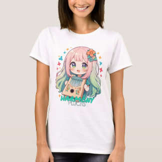 かわいいガール遊ズカリンバ Tシャツ