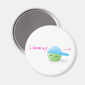 かわいいキウィーベビーマグネット マグネット (正面/裏面)