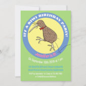 かわいいキウイのジャンプ漫画 招待状 (正面)