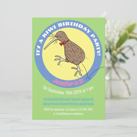 かわいいキウイのジャンプ漫画 招待状 (スタンド正面)