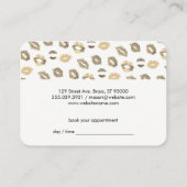 かわいいキスパターン/アポイントメント 予約カード (裏面)