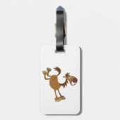 かわいいキック漫画の馬の荷物タグ ラゲッジタグ (裏面縦)